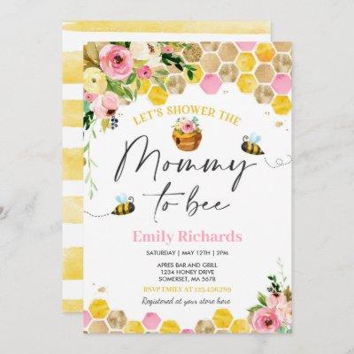 Bee  Floral Mommy To Bee