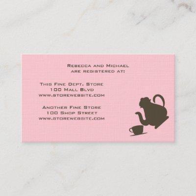 Bridal Shower Registry Card