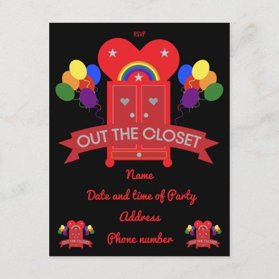 Coming Out Gay Party Celebration Invitation