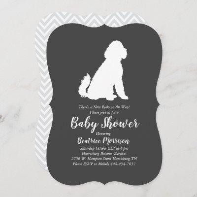 Goldendoodle Baby Shower Gender Neutral Invitation