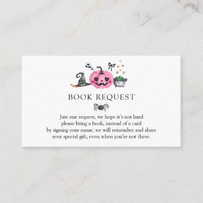 Halloween Baby Shower | Book for Baby Enclosure Card