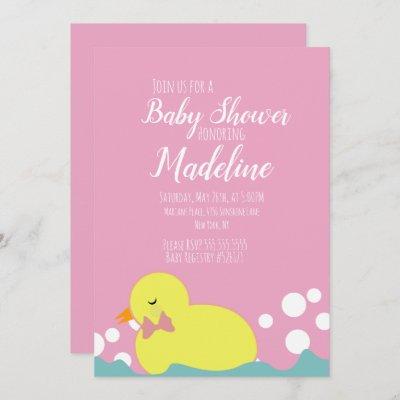 Modern Ducks Yellow Pink Girl