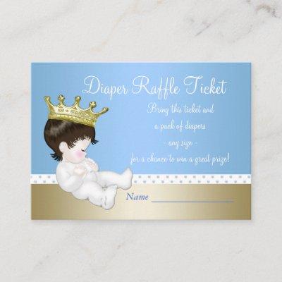 Prince Diaper Raffle Tickets Enclosure Card