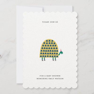 Turtle Baby Shower Party Invitation